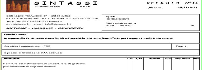 stampa preventivi